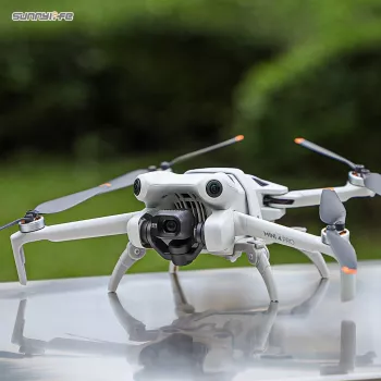 SUNNYLIFE Fahrwerksverlängerungen für DJI Mini 4 Pro - Höhenerhöhung 30 mm, Schnellverschluss zum Aufstecken, Anti-Rutsch-Pads (Grau) N4P-LG700
