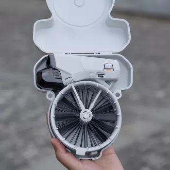 SUNNYLIFE Hard Case Tragetasche für DJI Flip Drohne mit Schultergurt, Grau, FP-SN953-GY