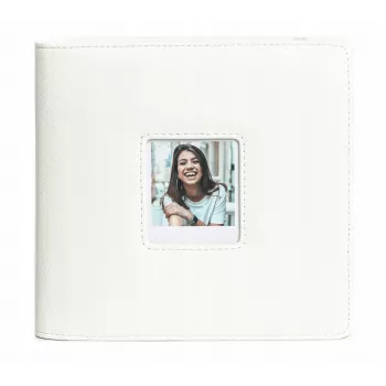 LOVEINSTANT Fotoalbum für Polaroid Go – 36 Blätter, 288 Fotos, weißes PU-Leder