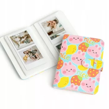 LOVEINSTANT Fotoalbum 64 Fotos für Fujifilm Instax Mini 99 41 12 40 11 Evo Liplay Link / Pink Bear - Nice