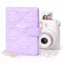 LOVEINSTANT Fotoalbum für 108 Fotos kompatibel mit Fujifilm Instax Mini 12 40 11 9 8 7 Evo LiPlay Link, lila gesteppt