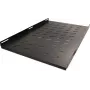 RACKTEL RL-P1000S 19-inch 1U Festes Regal 1000mm Tiefe 80kg Tragfähigkeit Schwarz