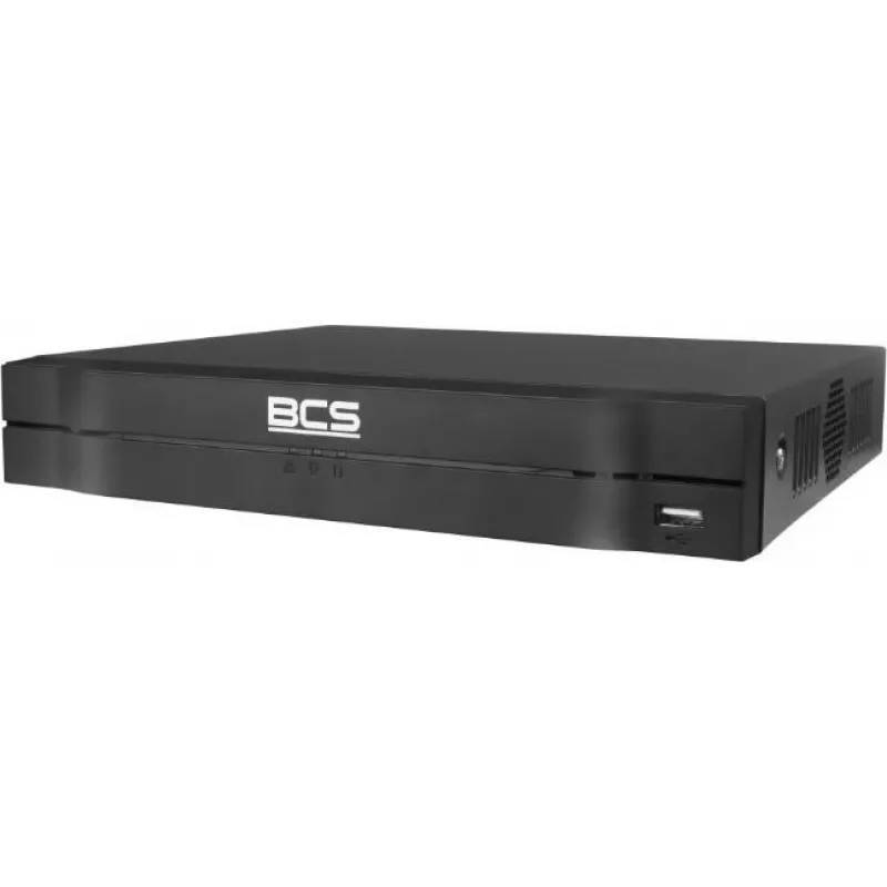 BCS 8-Kanal 4K PoE Netzwerk-Videorekorder NVR, 8 PoE-Ports, H.265+, 1 SATA HDD-Einschub, BCS-L-NVR0801-4KE-8P(2L)