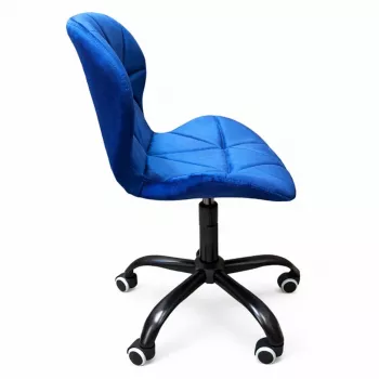 EXTRALINK Bürostuhl Samt Blau