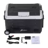 HCALORY D55M+ Car Cooler mit Bluetooth, 55L, Kompressor, -20°C bis +20°C, DC 12V/24V, AC 100-240V, Schwarz