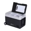 HCALORY D55M+ Car Cooler mit Bluetooth, 55L, Kompressor, -20°C bis +20°C, DC 12V/24V, AC 100-240V, Schwarz