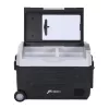 HCALORY D55M+ Car Cooler mit Bluetooth, 55L, Kompressor, -20°C bis +20°C, DC 12V/24V, AC 100-240V, Schwarz