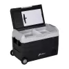 HCALORY D55M+ Car Cooler mit Bluetooth, 55L, Kompressor, -20°C bis +20°C, DC 12V/24V, AC 100-240V, Schwarz