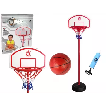 LEAN TOYS Verstellbarer Basketballkorb für Kinder Garten Ballkorb