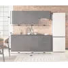 STOLKAR Cosmo Design ANIKA Graphite/Graphite 2.0 Küchenmöbel-Set - 6-teilig