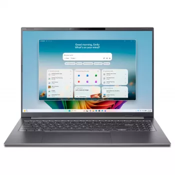 Acer Aspire 16 AI Laptop - 16 Zoll WQXGA IPS - Intel Core Ultra 9 185H - 32 GB RAM - 1 TB SSD - Windows 11 Home - Steel Gray