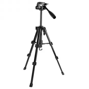 Levenhuk Level Base TR30 Floor Tripod with 3-Way Pan Head, Aluminum Legs, Max Load 3 kg, Height 490-1350 mm