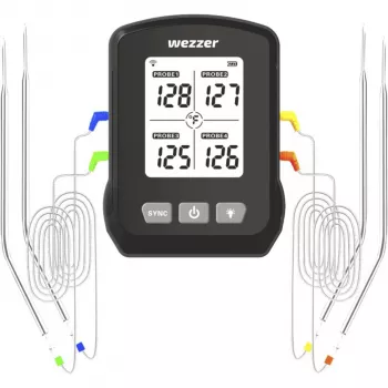 Levenhuk Wezzer Cook MT90 Digitales Fleischthermometer mit Sonde