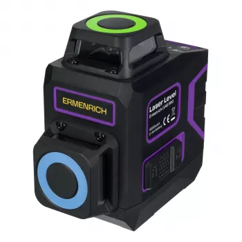 Ermenrich LV40 PRO Laser Level, Green Beam, 2 Lines, 20 m Range