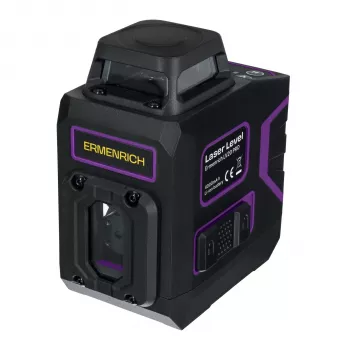 Ermenrich LV20 PRO Laser Level - Grün, 2 Strahlen, 20 m Reichweite, selbstnivellierend, IP54, Li-Ion