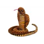 LEAN TOYS Plüsch-Maskottchen Schlange Königskobra Braun 100 cm