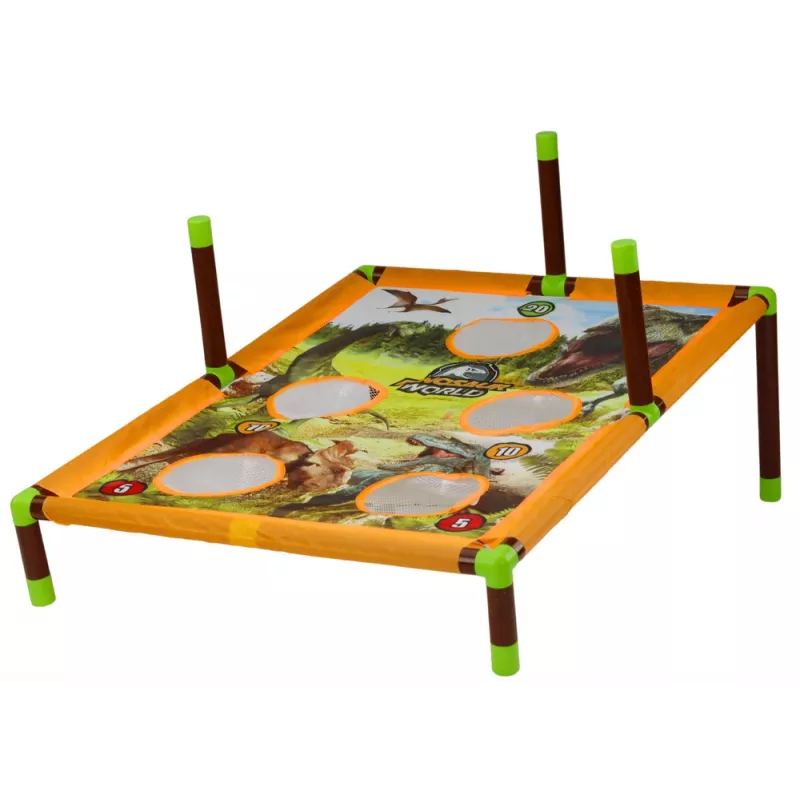 LEAN TOYS Arcade Game Bag Throw Hoop 2in1 Dinosaurs Board