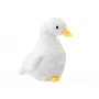 LEAN TOYS Weiße Plüschgans Maskottchen Kuschelige Plüschente 30cm