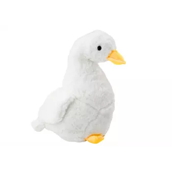 LEAN TOYS Plüschgans Maskottchen Weiß Kuschelige Plüschente 40 cm