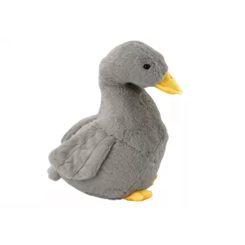LEAN TOYS Plüschgans Maskottchen Grau Kuschelige Plüschente 40 cm