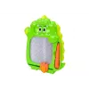 LEAN TOYS Zeichentafel Taschenspiel 2in1 Grün Dinosaurier