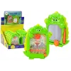 LEAN TOYS Zeichentafel Taschenspiel 2in1 Grün Dinosaurier