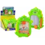 LEAN TOYS Zeichentafel Taschenspiel 2in1 Grün Dinosaurier