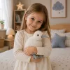 LEAN TOYS Plüsch-Kiwi-Vogel Maskottchen Kuscheltier Weiß 17 cm
