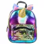 LEAN Kinderrucksack mit Einhornhorn und bewegtem Konfetti Regenbogen 25 cm 4,5 l