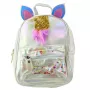 LEAN Kinderrucksack mit Einhornhorn und beweglichem Konfetti Perle 25cm 4,5L