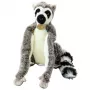 LEAN TOYS Plüsch-Lemur Kuscheltier mit langen Klett-Pfoten 27 cm