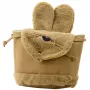 LEAN Kinderrucksack mit Plüschohren, verstellbarer Träger, Beige, 22 cm, 4 l