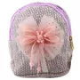 LEAN Kinderrucksack mit Zopfschleife Hasen Motiv Lila 21cm 2L