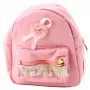 LEAN Kinderrucksack mit geprägtem Schleifenrüschen-Design, Pink, 20 cm, 2,5 l