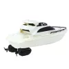 LEAN TOYS ferngesteuertes RC Motorboot, batteriebetrieben, schwarz-weiß