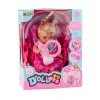 LEAN TOYS Baby Doll in Carrier with Bottle, Pacifier, Talks, Babbles, Wees