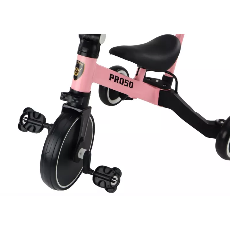 LEAN TRIKE PRO50 Dreirad mit Schiebegriff Pink
