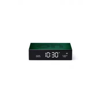 LEXON Flip Premium Digitaler Wecker Dunkelgrün LR152DG1