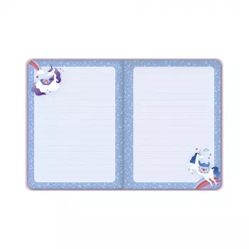 Janod Unicorn Dreamland Notizbuch mit Gummiband, 6+