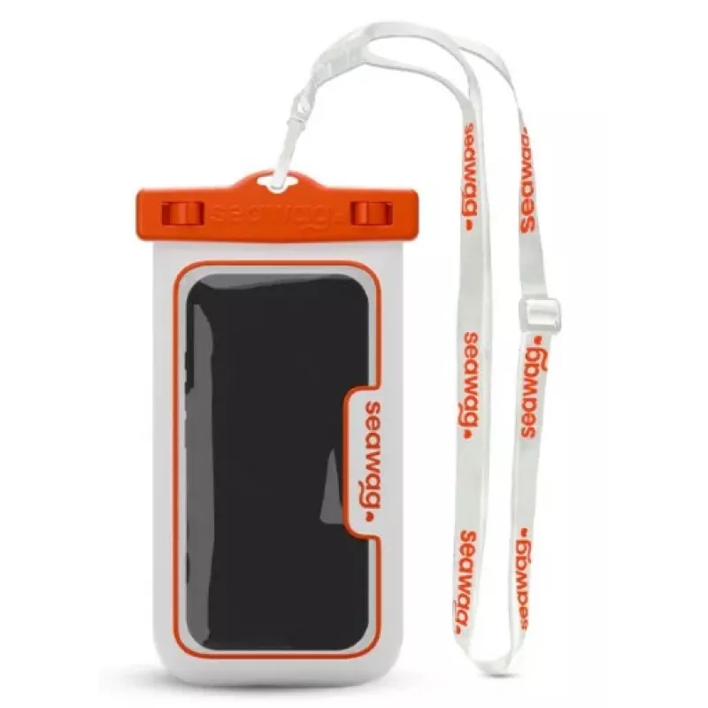 Seawag Element Proof Case - Wasserdichte Handyhülle (Weiß/Orange)