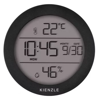 Kienzle Thermo-Hygrometer Rund Analog - Edelstahl - Silber