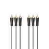 HAMA 3x RCA auf 3x RCA Audio-/Videokabel 3m, vergoldete Stecker