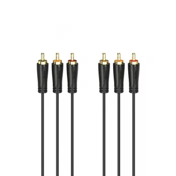 HAMA 3x RCA auf 3x RCA Audio-/Videokabel 3m, vergoldete Stecker