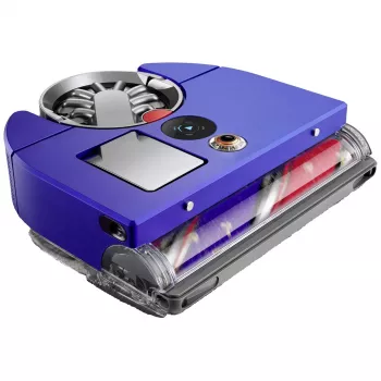 Dyson 360 Vis Nav Saugroboter, Nickel/Blau, 0,5L Staubbehälter, 65 AW Saugleistung, Wi-Fi, HEPA