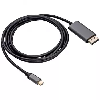 AKYGA USB-C auf DisplayPort Adapterkabel 1,8m Schwarz