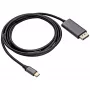 AKYGA USB-C auf DisplayPort Adapterkabel 1,8m Schwarz