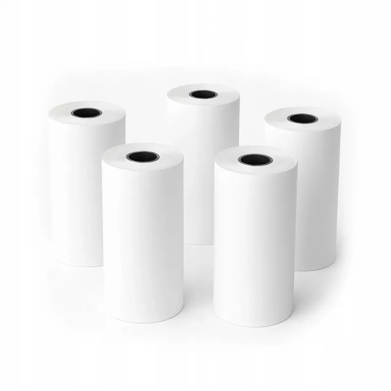 LOVEINSTANT White Thermal Paper Roll 53mm x 6.5m 5-Pack für Love Instant X6/S1, Phomemo T02/M02x