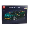 LEAN TOYS Construction Bricks Sports Car Green 1:8 P1 3268pcs
