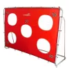 LEAN TOYS Fußball-Trainings-Tor mit Zielmatte Rot 213x152x75cm
