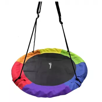 LEAN SPORT Gartenschaukel Storchennest für Kinder Bunt 100cm